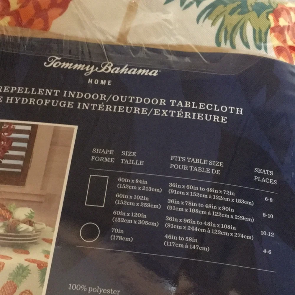 Tommy Bahama Pineapple Tablecloth